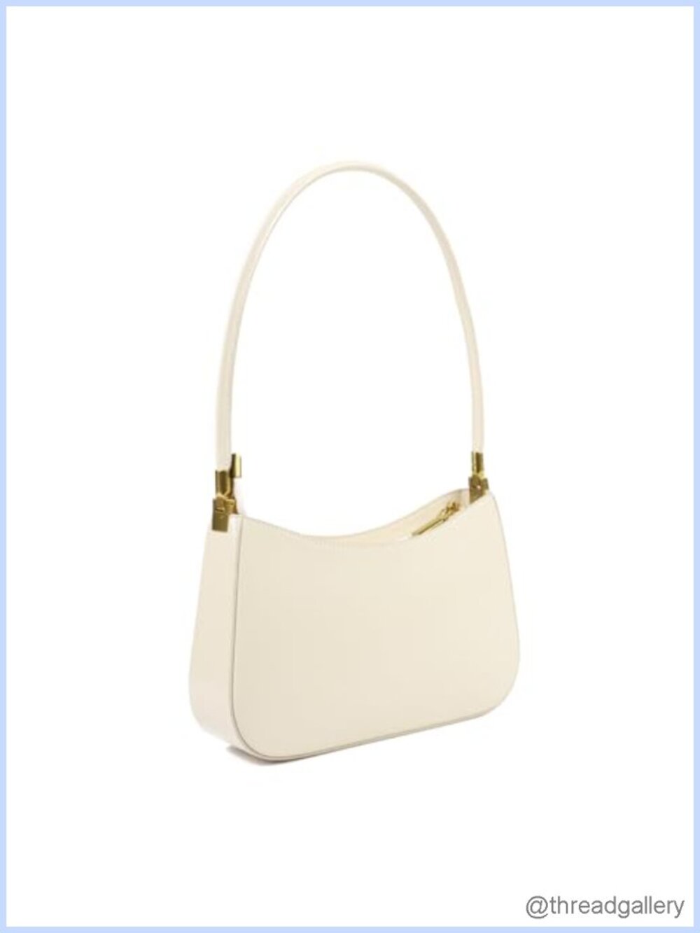 Genuine Leather Shoulder Bag Women Crescent Satchel Handbag